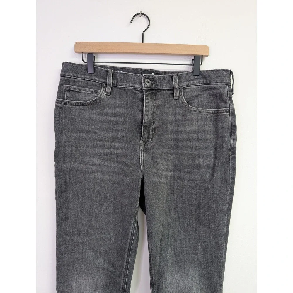 Banana Republic Slim Traveler Jean 2.0 Slim Fit Stretch Denim Washed Black 34x34